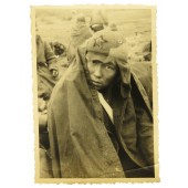 Año 1941. Prisionero de guerra soviético en Budyonovka (casco de tela)